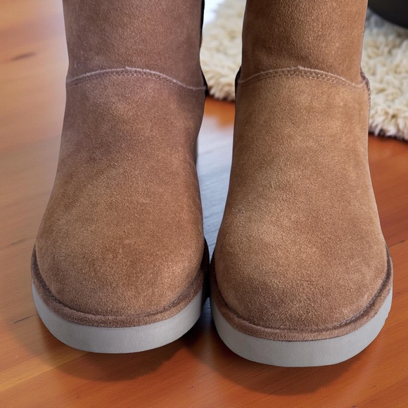 Kookaburra by UGGNWT Chestnut Shearling Lined genuine sheep Suede Boots SZ 10❤️ - Picture 3 of 7